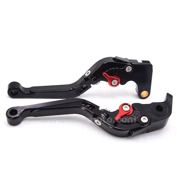 009 New Motorcycle CNC Adjustable Folding Extending Brake Clutch Levers Black For Honda CBR650F CB650F 2014 2015-3